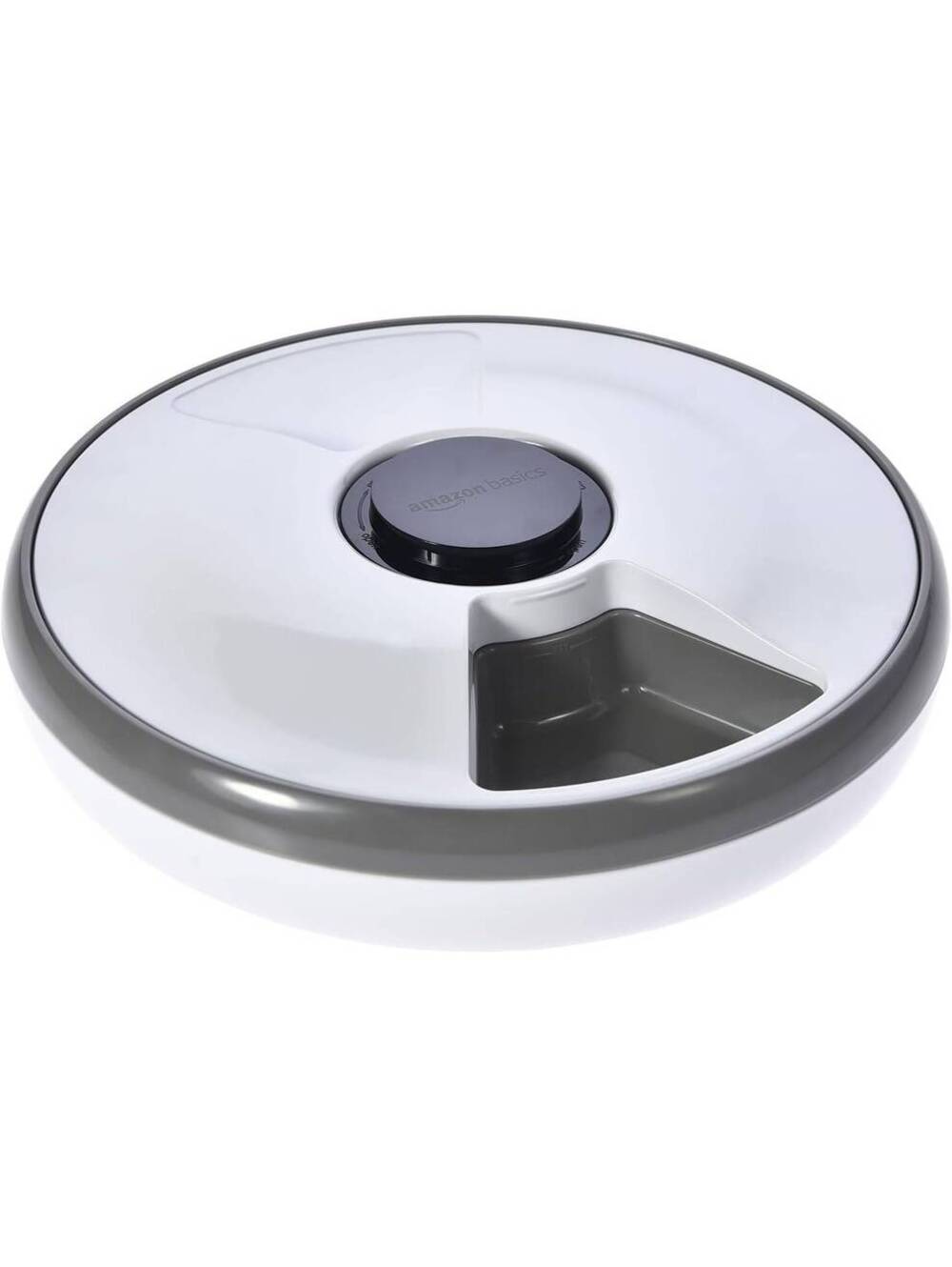 Amazon Basics Automatic Pet Feeder with Cooling Pack, White, 31.5x31.5x8.3cm